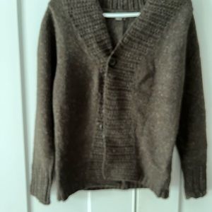 Royal Robbin’s assymetrical brown cardigan